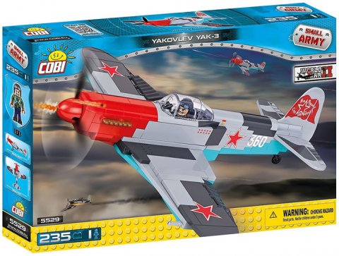 neuveden: Stavebnice COBI 5529 II World War Bojový letoun Jakovlev JAK3/235 kostek+1 