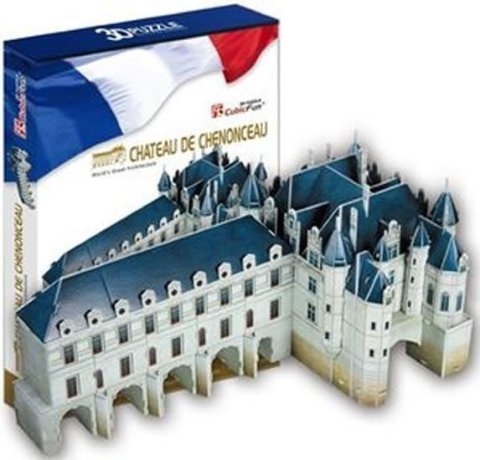 neuveden: Puzzle 3D Chateau of Chenonceau - 116 dílků