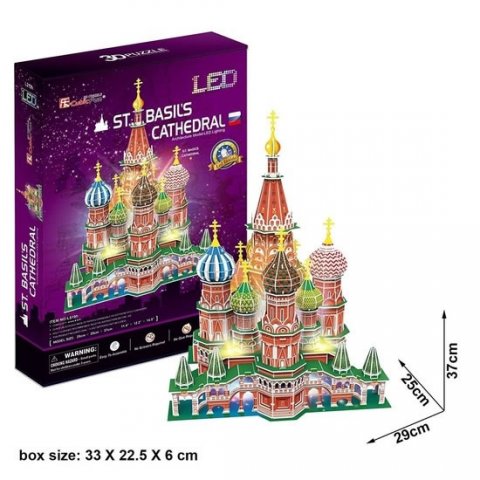 neuveden: Puzzle 3D Chrám Vasila Blaženého led/224 dílků neuveden: Puzzle 3D Chrám Vasila Blaženého led/224 dílků
