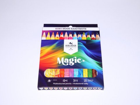 neuveden: Koh-i-noor vícebarevné tužky MAGIC - 12+1 ks