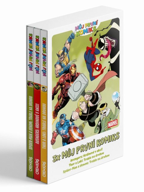 kolektiv autorů: 3x Můj první komiks (Thor a Loki, Spider-man a Venom, Avengers)