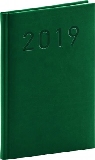 neuveden: Diář 2019 - Vivella Classic - týdenní, zelený, 15 x 21 cm