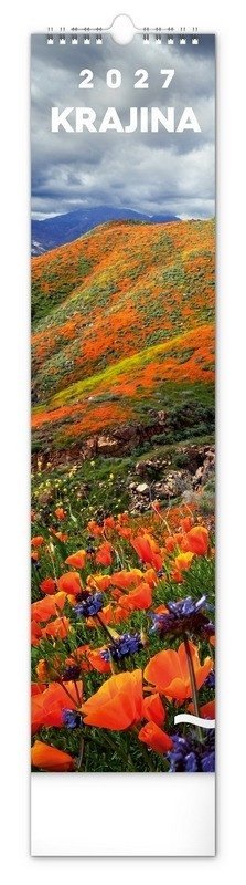 : Kalendář 2027 nástěnný: Krajina, 12 x 48 cm