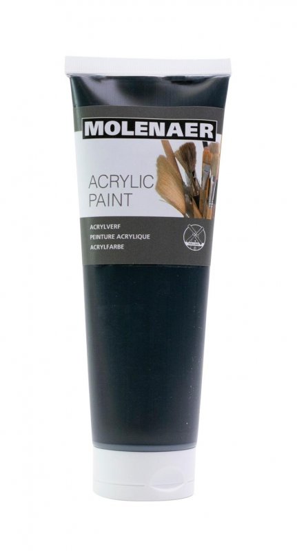 neuveden: Molenaer akrylová barva 250 ml - černá