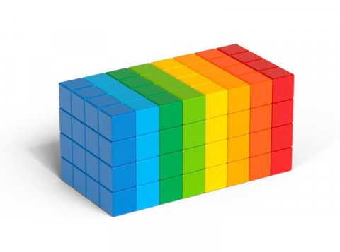 neuveden: Geomag Magicube Full Color 8C 128 dílků