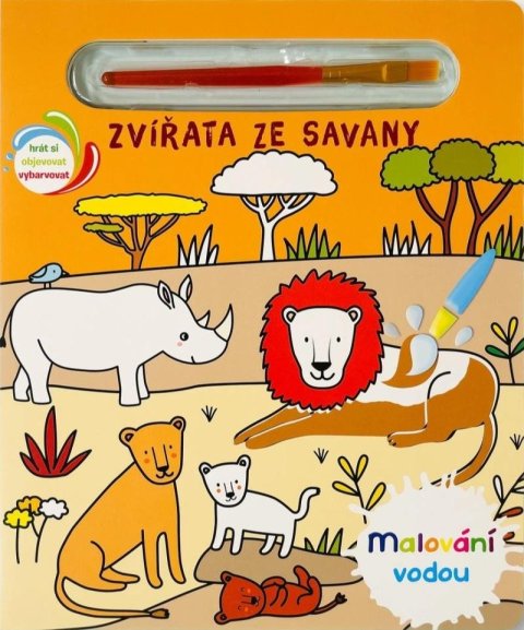 neuveden: Malování vodou Zvířata ze savany