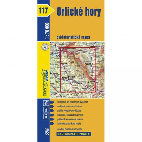 neuveden: 1: 70T(117)-Orlické hory (cyklomapa)