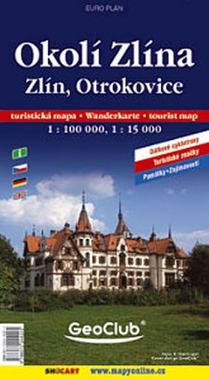 neuveden: Zlín + Otrokovice mapa 1:15 000