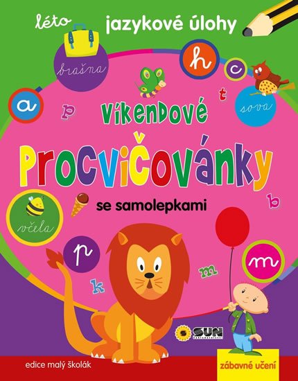 neuveden: Jazykové úlohy - Víkendové procvičovánky se samolepkami