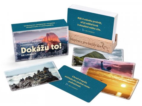 Chinmoy Sri: Dokážu to! - karty/Tajemství úspěchu a pokroku s dřevěným stojánkem Chinmoy Sri: Dokážu to! - karty/Tajemství úspěchu a pokroku s dřevěným stojánkem