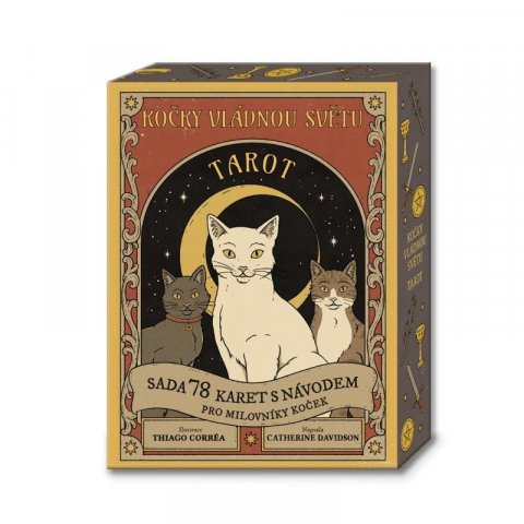 Davidson Catherine: Kočky vládnou světu – TAROT / Sada 78 karet s návodem pro milovníky koček Davidson Catherine: Kočky vládnou světu – TAROT / Sada 78 karet s návodem pro milovníky koček
