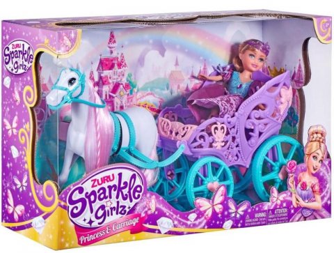 neuveden: Sparkle Girlz Princezna s koněm a kočárem