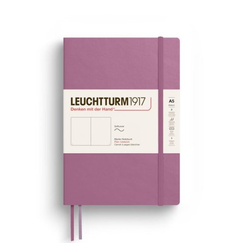 neuveden: Leuchtturm1917 Zápisník Dusty Rose Softcover A5 čistý