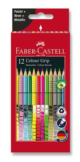neuveden: Pastelky Faber-Castell Grip 2001 - speciální edice, 12 barev