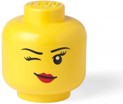 neuveden: Úložný box LEGO hlava (velikost L) - whinky