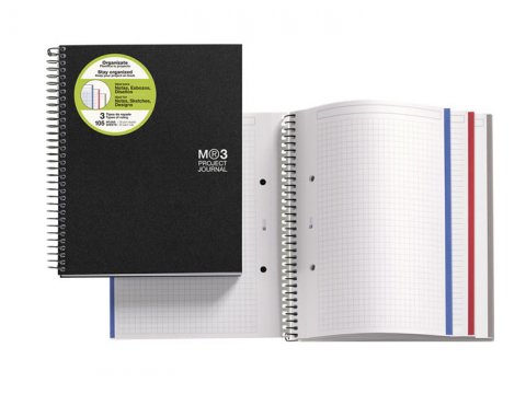 neuveden: MIQUELRIUS poznámkový blok Journal A5, 90 listů, 70g, linka+čtvereček+čistý