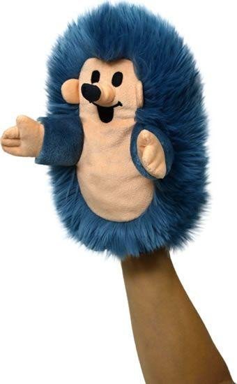 Miler Zdeněk: Ježek 23cm maňásek - modrý (Krtek a kamarádi)