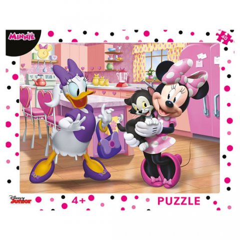 neuveden: Puzzle Růžová Minnie 40 dílků deskové
