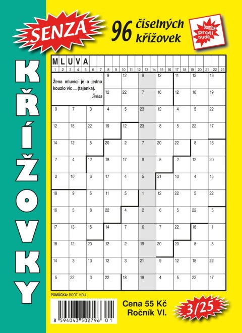neuveden: Senza číselné křížovky 3/2025 neuveden: Senza číselné křížovky 3/2025
