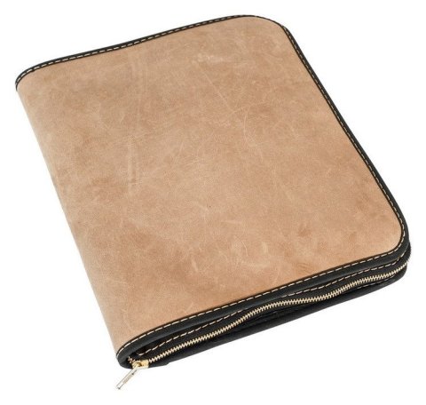 neuveden: Obal se zipem A4 D216 Hnědý Pull Up