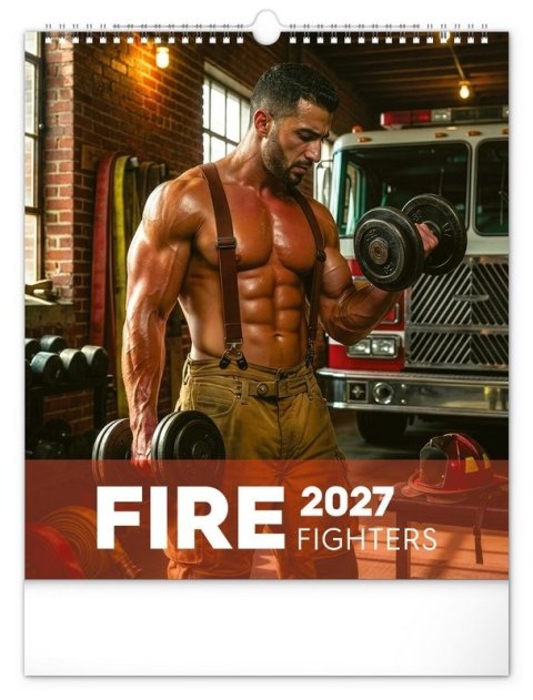 : Kalendář 2027 nástěnný: Dreamy Firefighters, 30 x 34 cm