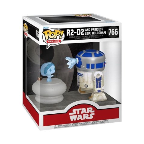 neuveden: Funko POP Deluxe: Star Wars - R2-D2 and Princess Leia Hologram #766