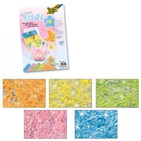 neuveden: Folia Sisalový papír se třpytkami pastelový 23 x 33 cm neuveden: Folia Sisalový papír se třpytkami pastelový 23 x 33 cm