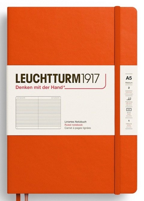 -: Zápisník Pumpkin Hardcover Medium (A5) linkovaný