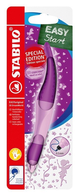 -: Ergonomický roller pro leváky STABILO EASYoriginal 3D DreamWorld, růžová - 