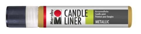 neuveden: Marabu Candle Liner na svíčky - glitrový zlatý 25 ml
