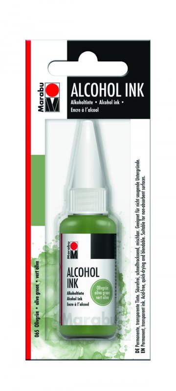 neuveden: Marabu Alkoholový inkoust/olivově zelený 20 ml