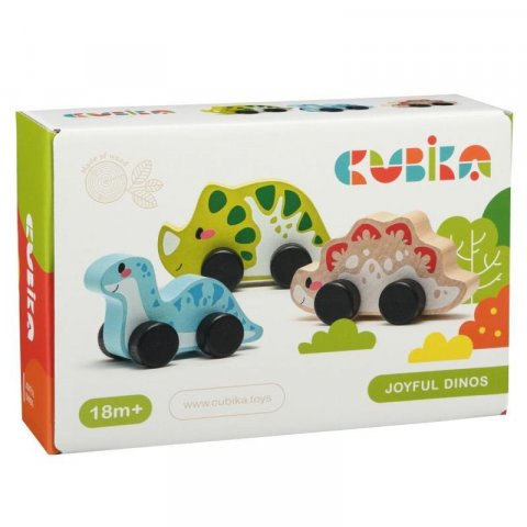 neuveden: CUBIKA 15597 Veselí dinosauři - dřevěný set 3 díly