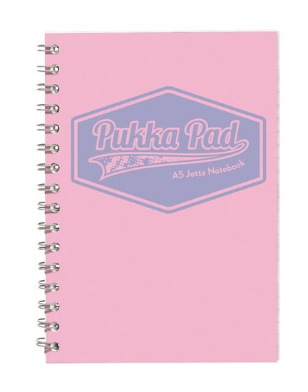 neuveden: Pukka Pad Spirálový blok Pastel A5, papír 80g, 100 listů, růžový