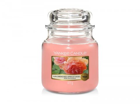 neuveden: YANKEE CANDLE Sun-Drenched Apricot Rose svíčka 411g