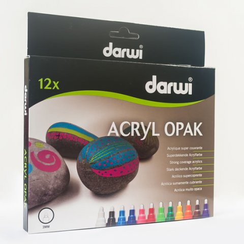 neuveden: DARWI ACRYL fixy sada 12 x 6 ml