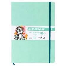 : Skicovací blok Mint green A4 140g 80 listů