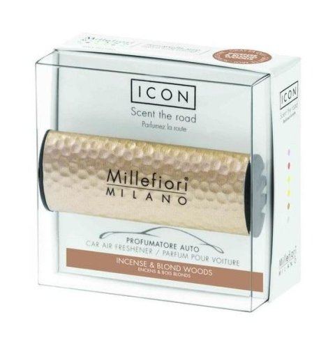 neuveden: Millefiori Milano Icon Incense & Blond Woods / vůně do auta Metal Shades - 