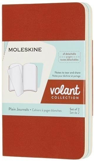 neuveden: Moleskine: Volant zápisníky čisté oranžový modrý XS