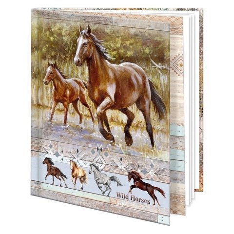 neuveden: Památník 12,5x14,5cm Wild horses