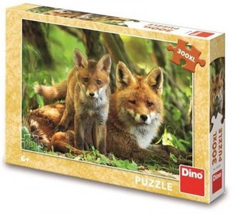 neuveden: Puzzle Liška s mláďátkem 300 XL dílků