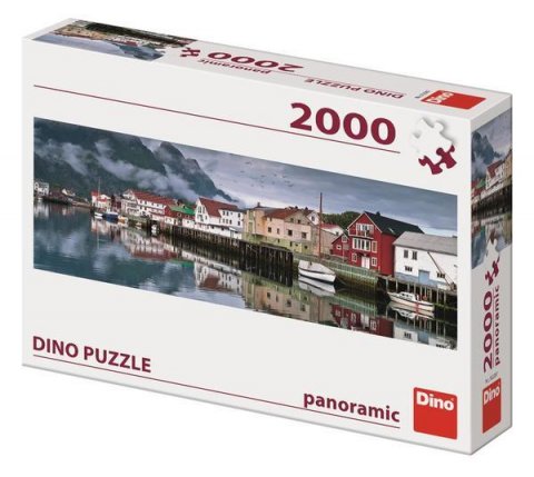 neuveden: Puzzle Rybářská vesnice 2000 dílků panoramic