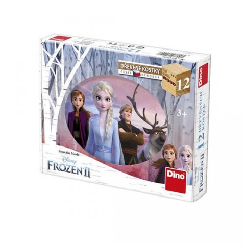 neuveden: Dřevěné kostky Frozen II – 12 kostek