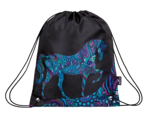neuveden: Bagmaster Školní vak na přezůvky SHOES GEN 20 A PINK/BLACK/VIOLET/BLUE
