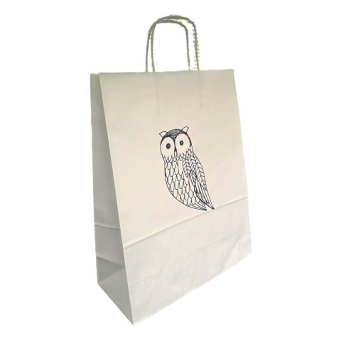 neuveden: Be Nice Dárková taška - Sovička bílá (velká)