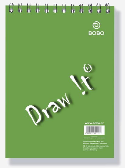 neuveden: Blok s horní vazbou A6, čtvereček, 40 listů