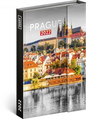 neuveden: Diář 2022: Praha - týdenní, magnetický, 11 x 16 cm