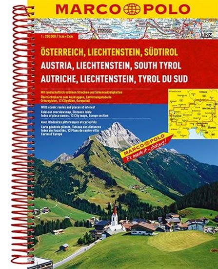 neuveden: Rakousko, Liechtenstein, Sudtirol 1:200T neuveden: Rakousko, Liechtenstein, Sudtirol 1:200T