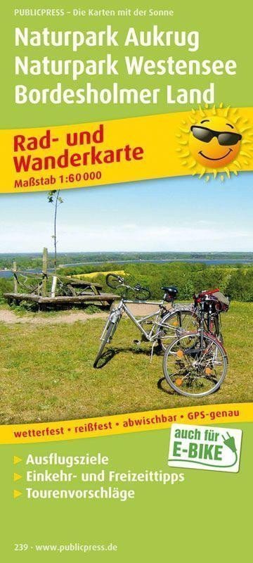 neuveden: Přírodní park Aukrug Westensee-Bordesholmer Land 1:60 000 / cyklistická a t