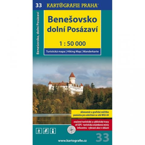 neuveden: 1: 50T (33)-Benešovsko, dolní Posázaví (turistická mapa) neuveden: 1: 50T (33)-Benešovsko, dolní Posázaví (turistická mapa)