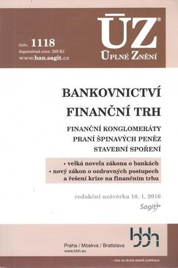 neuveden: ÚZ 1118 Bankovnictví